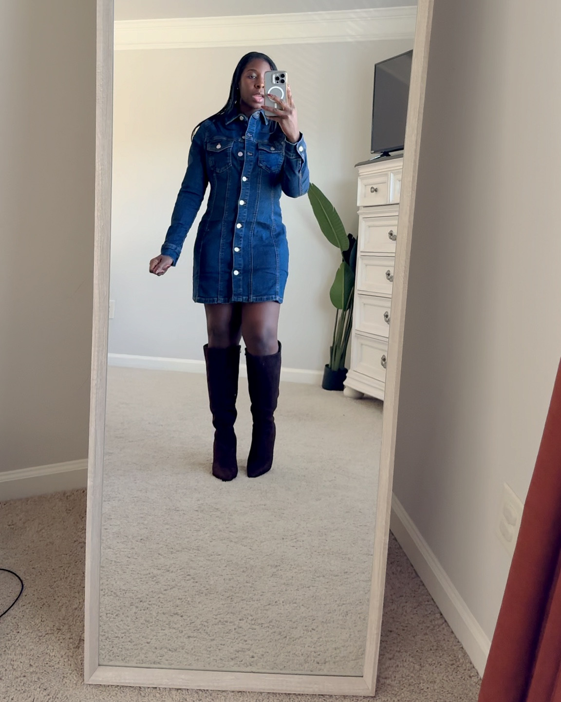 Ladies, RUN to get this!! This dress fits so well, and I absolutely love it! I’m petite, and I paired these with a nice suede boot for the Fall! Wearing a size 6 for reference. 

#LTKFindsUnder50 #LTKStyleTip #LTKSaleAlert