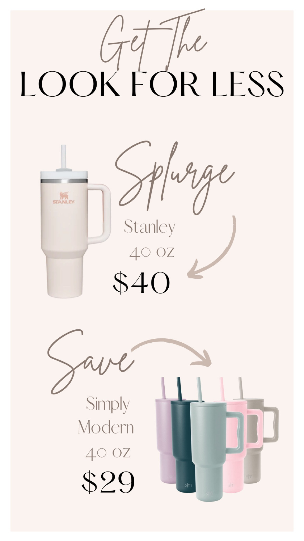 Dupe, Stanley dupe, Save or splurge, looks for less

#LTKsalealert #LTKunder50