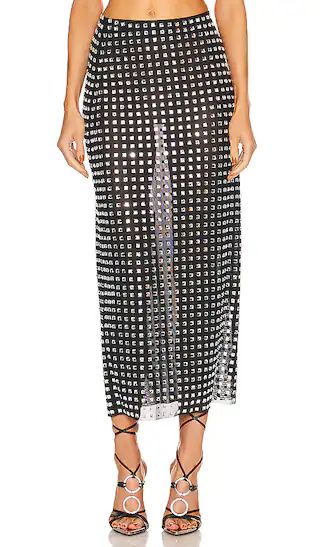 Zenni Skirt in Black & Silver | Revolve Clothing (Global)