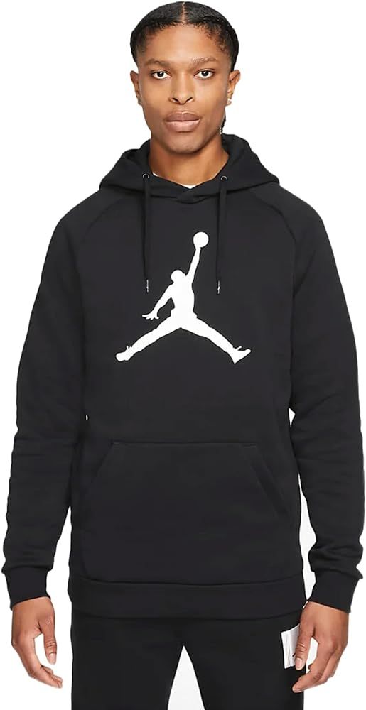 Nike Men's Air Jordan Pullover Hoodie Sweatshirt (Black/White/Jumpman Logo, Medium) | Amazon (US)