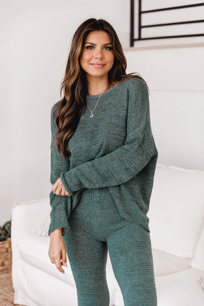 Wonder Often Green Sweater | The Pink Lily Boutique