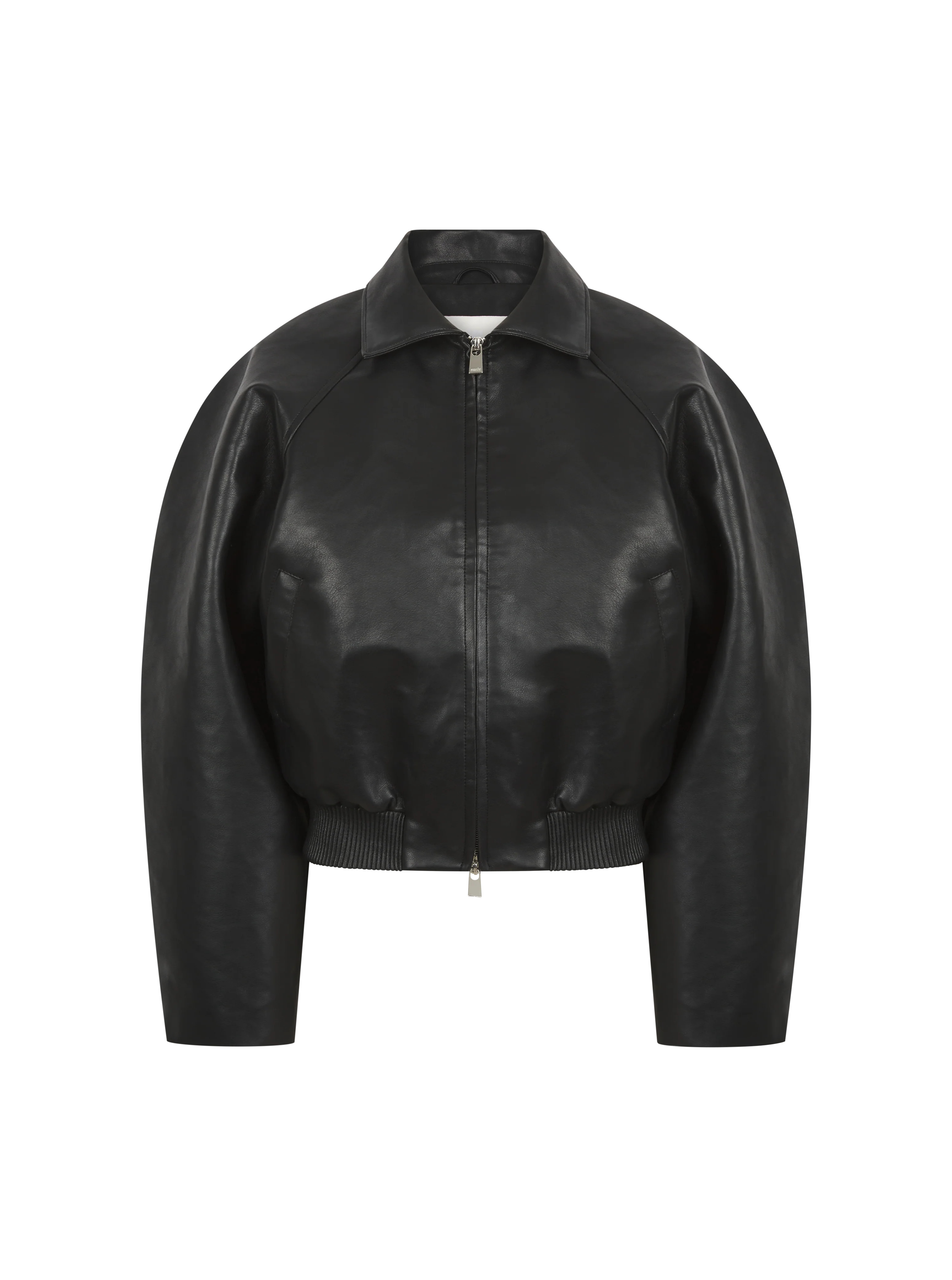 Cocoon Funnel Neck Jacket - Black | Maebe