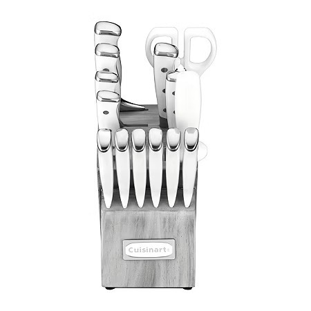 Cuisinart 15-pc. Knife Block Set, One Size, White | JCPenney