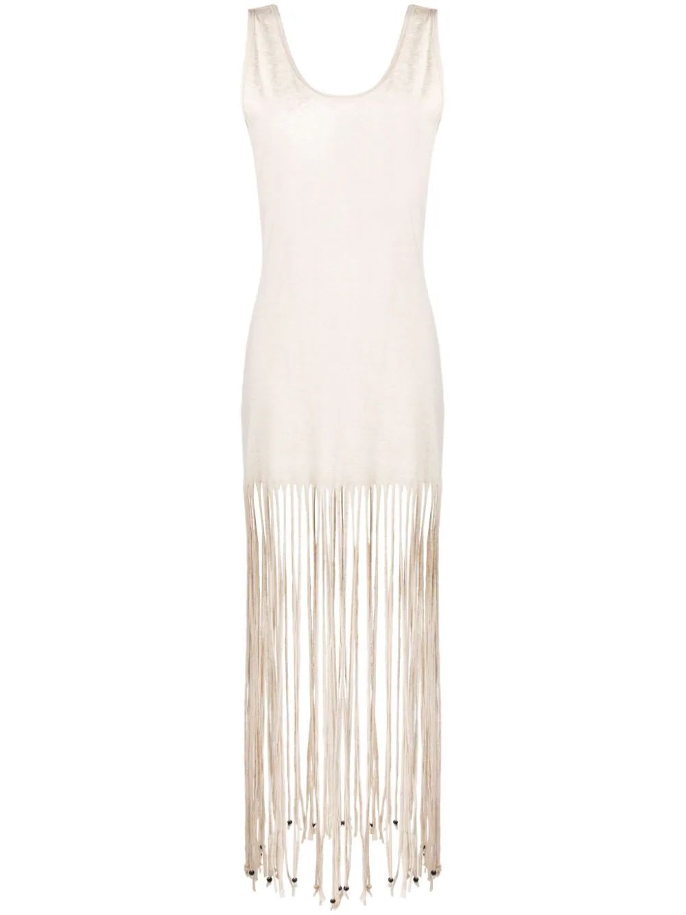 The DetailsAlanuiMonsoon fringed maxi dressThis Monsoon dress from Alanui is spun in Italy from a... | Farfetch Global