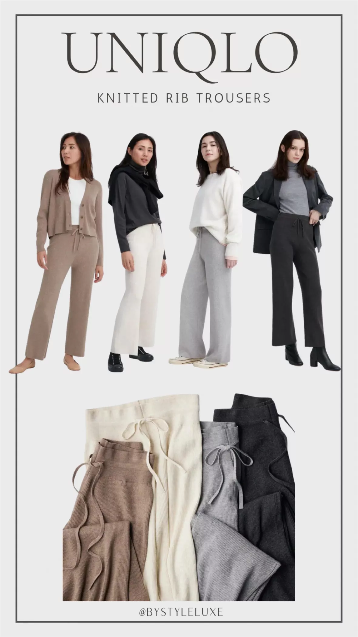 Washable Knit Ribbed Trousers curated on LTK