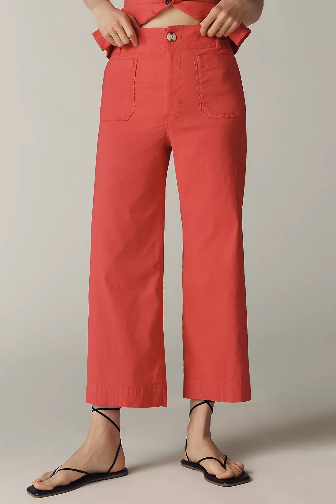 The Colette Magic Fabric Crop Wide-Leg Pants by Maeve | Anthropologie (US)