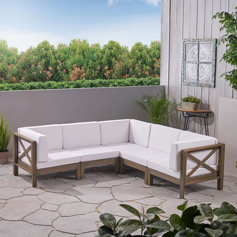 Luthersville 5 - Person Outdoor Seating Group with Cushions | Wayfair North America