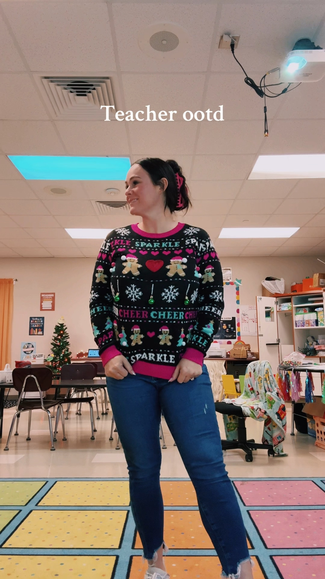 Christmas sweaters just make me so happy! 🎄Jeans are only $25 right now! #christmas #uglysweaters #teacher #teacherootd

#LTKSeasonal #LTKHoliday #LTKGiftGuide