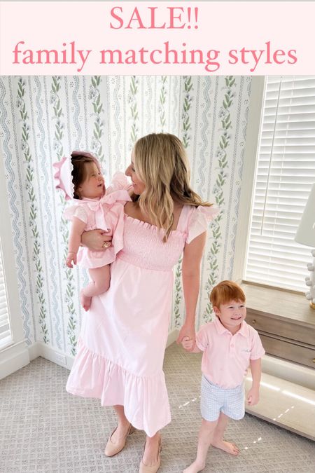 Mother’s Day dress pink smocked women’s dress family matching outfits girl boy toddler baby preppy fashion  

#LTKsalealert #LTKbaby #LTKfamily