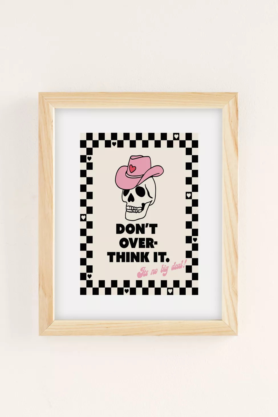 Kira Cyan Overthinker Art Print | Urban Outfitters (US and RoW)