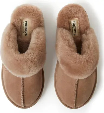 Sydney Water Resistant Genuine Shearling Scuff Slipper - Wide Width Available (Women) | Nordstrom Rack