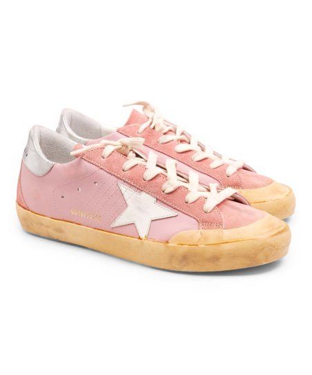 Golden Goose Pink Superstar Leather Sneaker - Women | Zulily