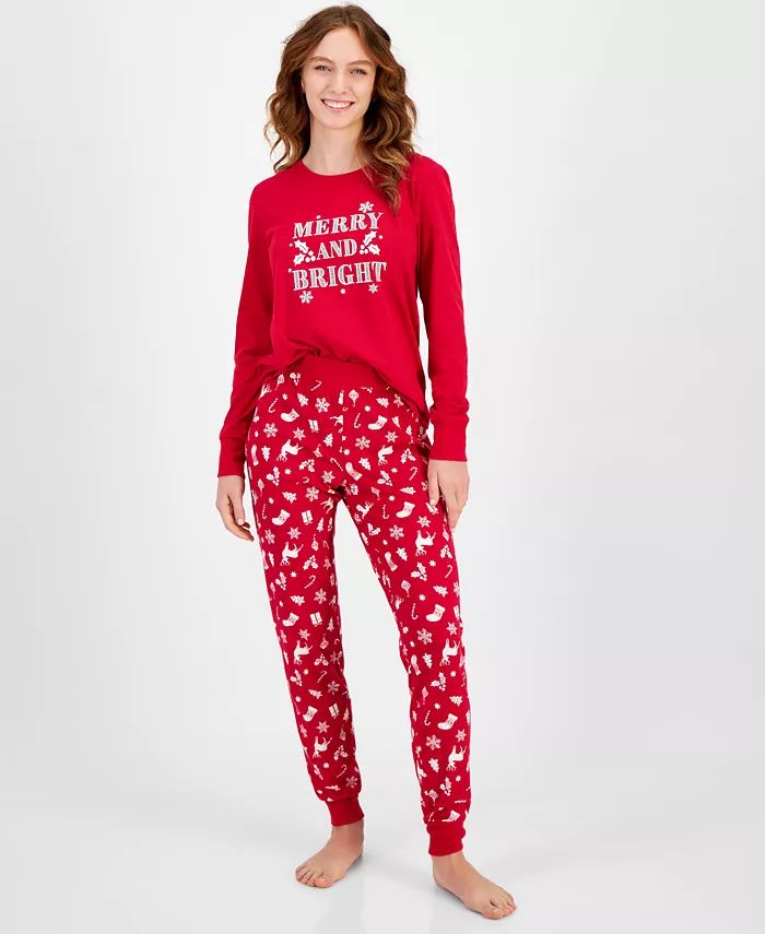 Family Pajamas Matching Women's Mix It Merry & Bright Pajamas Set, Created for Macy's - Macy's | Macy's