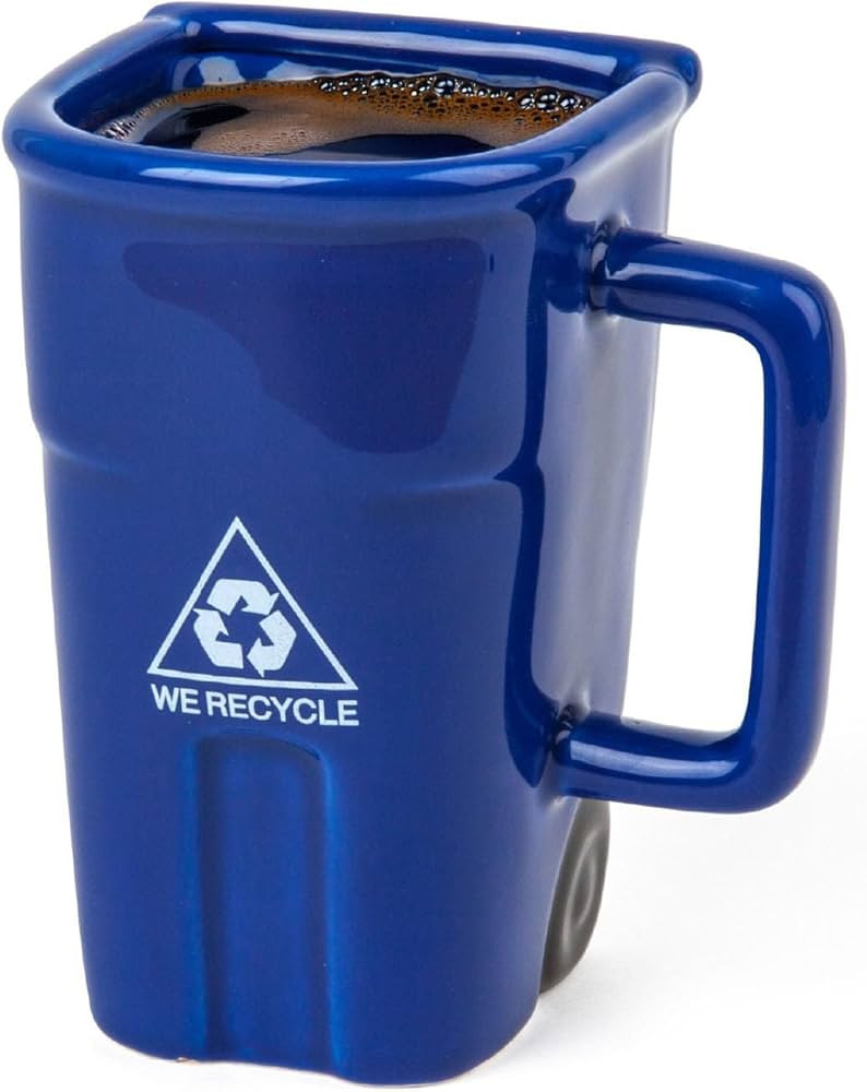 BigMouth Inc Recycle Bin Coffee Mug - Funny Gag Gift Mugs - Novelty Cups for Office, Coworkers, H... | Amazon (US)