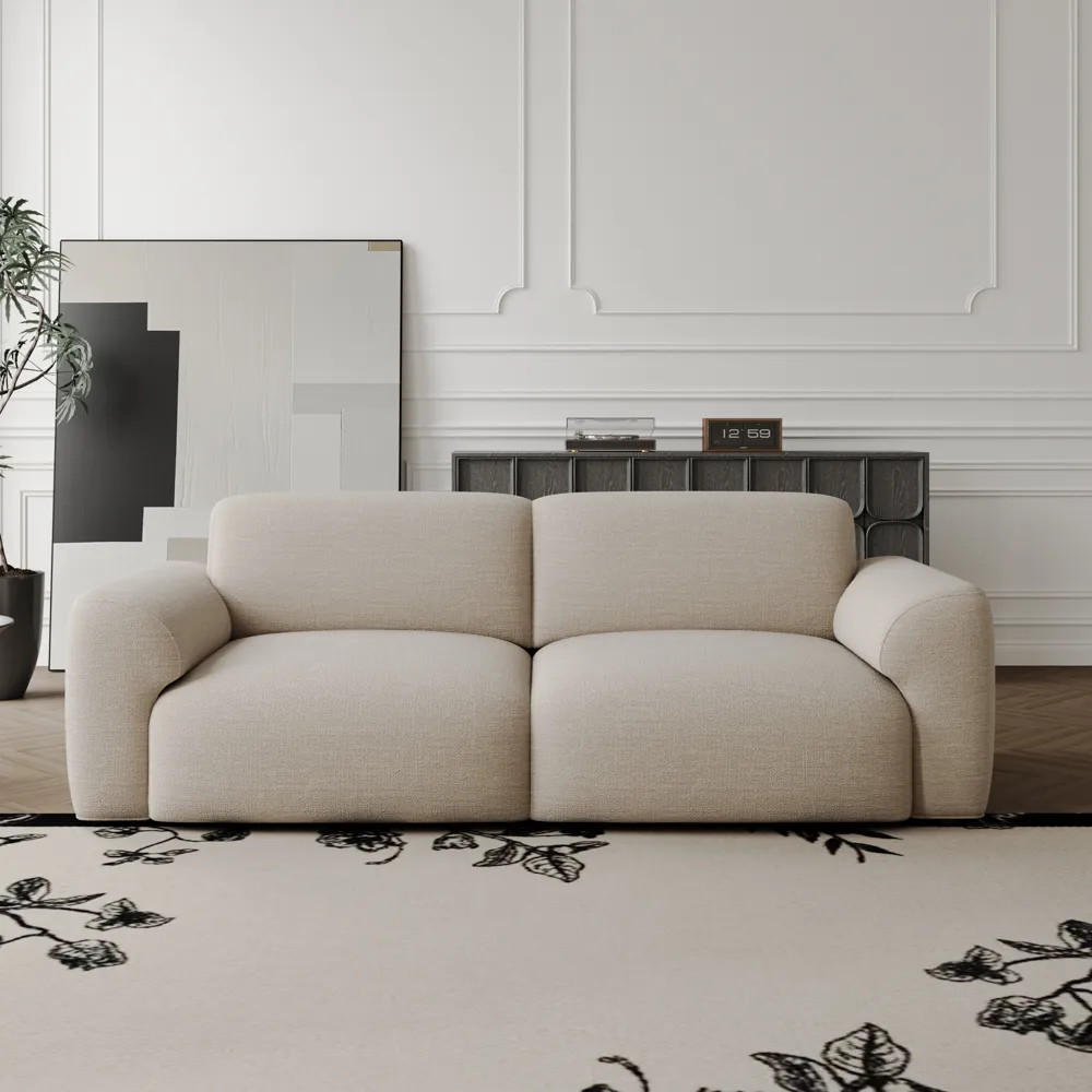 One Touch Comfort in Three Modes With one touch, this smart sofa bed transforms into lounge, recl... | POVISON