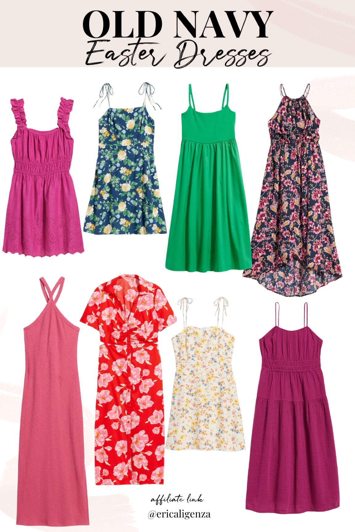 🌼🌸 Easter dresses from Old Navy 🌸🌼

Easter dress // floral dress // eyelet dress // tie shoulder dress // green dress // halter dress // pink dress // dress with cutout // tiered dress 

#LTKSeasonal #LTKFind #LTKunder50