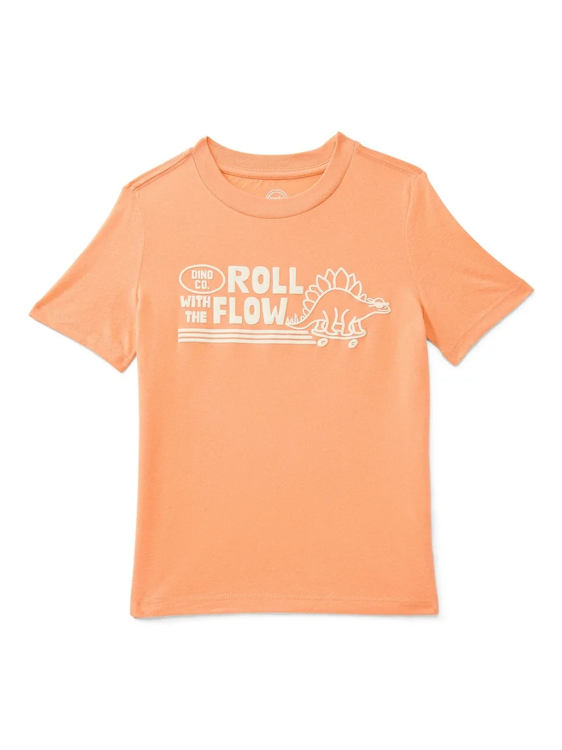 Wonder Nation Little Boys Graphic Tee with Short Sleeves, Sizes 4-10 | Walmart (US)