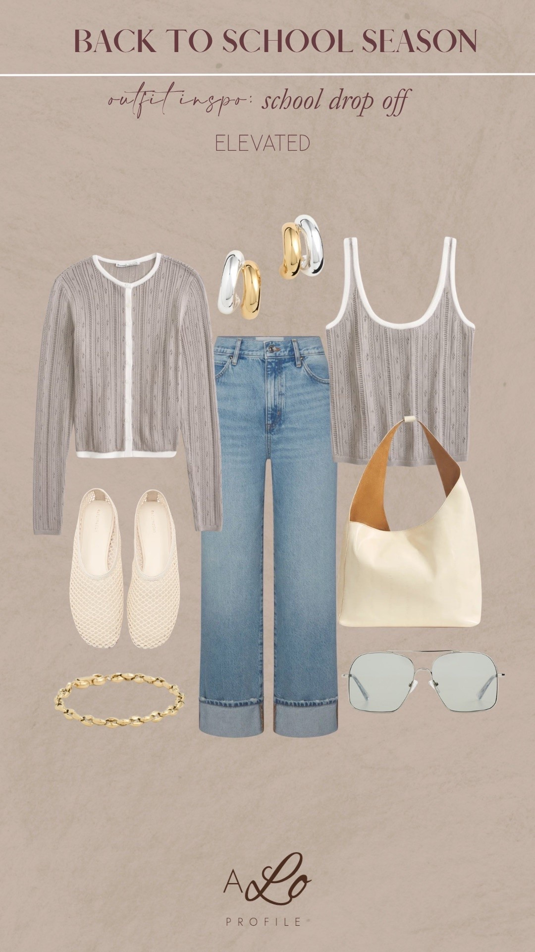 Back to School: School Drop Off Outfit Inspo // back to school, errands outfit, casual outfit, mom outfit, school drop off outfit, school drop off outfit ideas, casual mom outfit, casual errands outfit