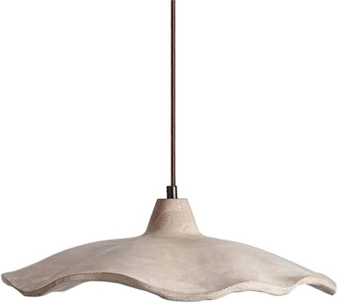 Minimalist Concrete Pendant Light Fixture Modern Hanging Ceiling Light for Kitchen Island Dining ... | Amazon (US)