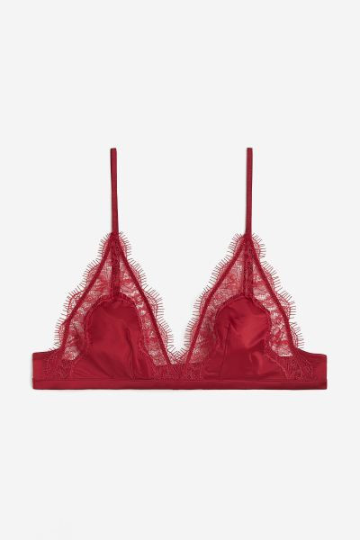 Soutien-gorge souple en microfibre et dentelle | H&M (FR, IT, ES, PT, BE)