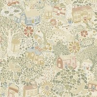 A-Street Prints Bygga Bo Woodland Village Wallpaper 4111-63001, Non Woven in Neutral by DecoratorsBest | DecoratorsBest