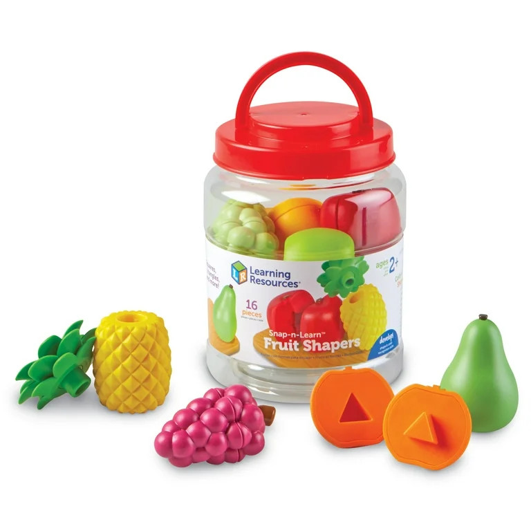 Learning Resources Snap-N-Learn Fruit Shapers, Play Food, Fine Motor Toy, Preschool Toy, Boys, Gi... | Walmart (US)