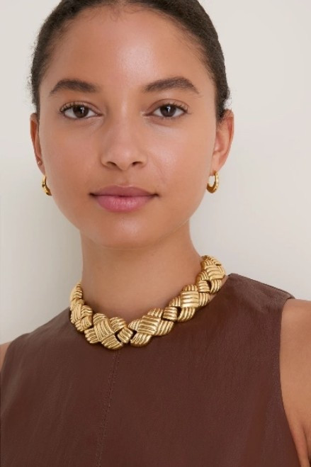 TUCKERNUCK JEWELRY
Gold Lattice Collar Necklace

Designed with interconnected, heavily textured links, the intricate basketweave pattern features alternating ribbed horizontal and vertical segments for a dynamic, multi-dimensional look.

#LTKTravel #LTKWorkwear #LTKootd