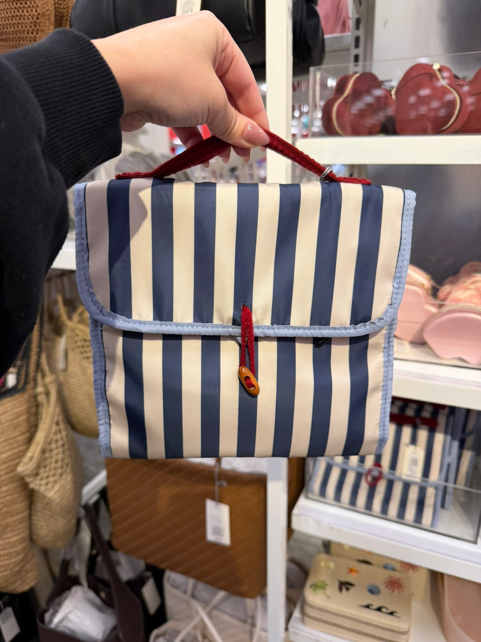 This striped jewelry case is sooo cute and actually so practical! It folds open perfectly for travel so you can keep everything organized in one place. 
spring outfits 2026, easter dress women, easter basket teen girl, easter outfits women, spring dresses, vacation outfits beach, date night outfits, plus size fashion, country concert outfits, easter basket ideas, travel essentials, jewelry storage, striped trend 

 #LTKselfcare #LTKBeauty #LTKTravel