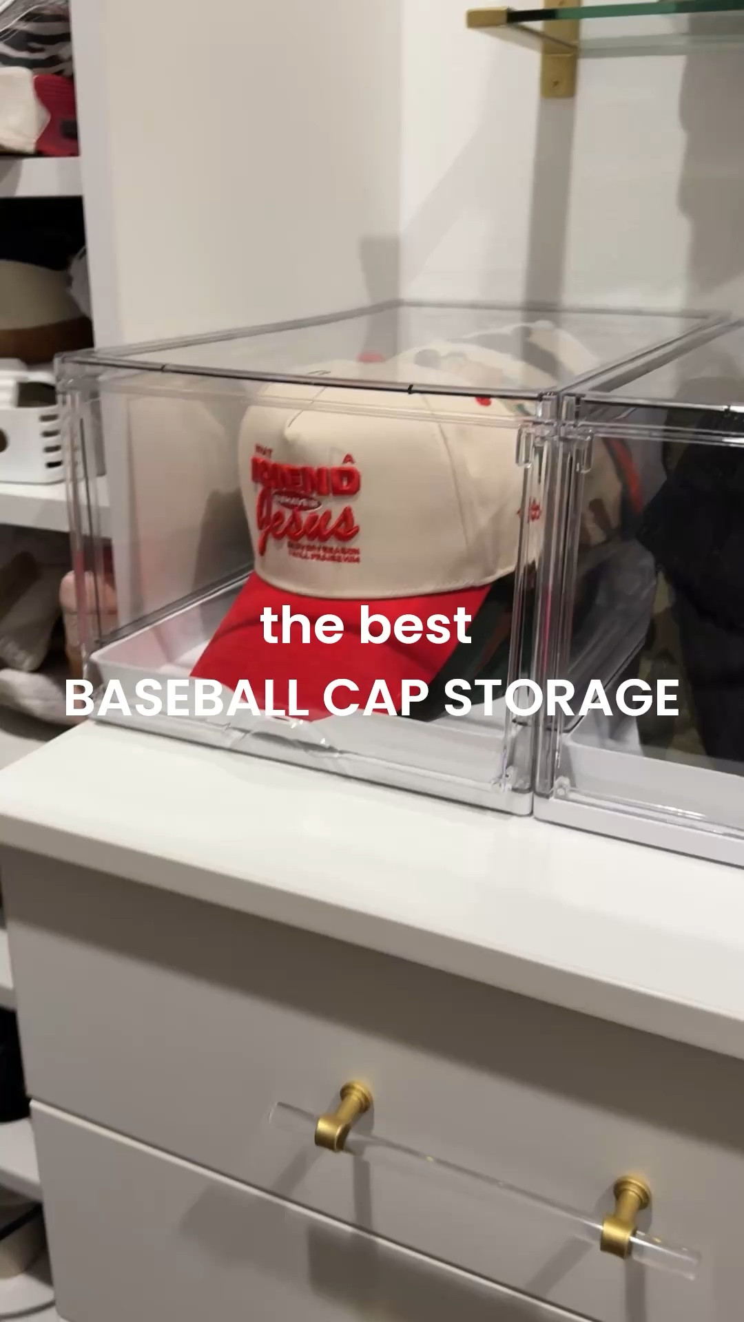 Baseball cap storage organization organize organized organized closet storage 

#LTKHome #LTKMens #LTKvlog