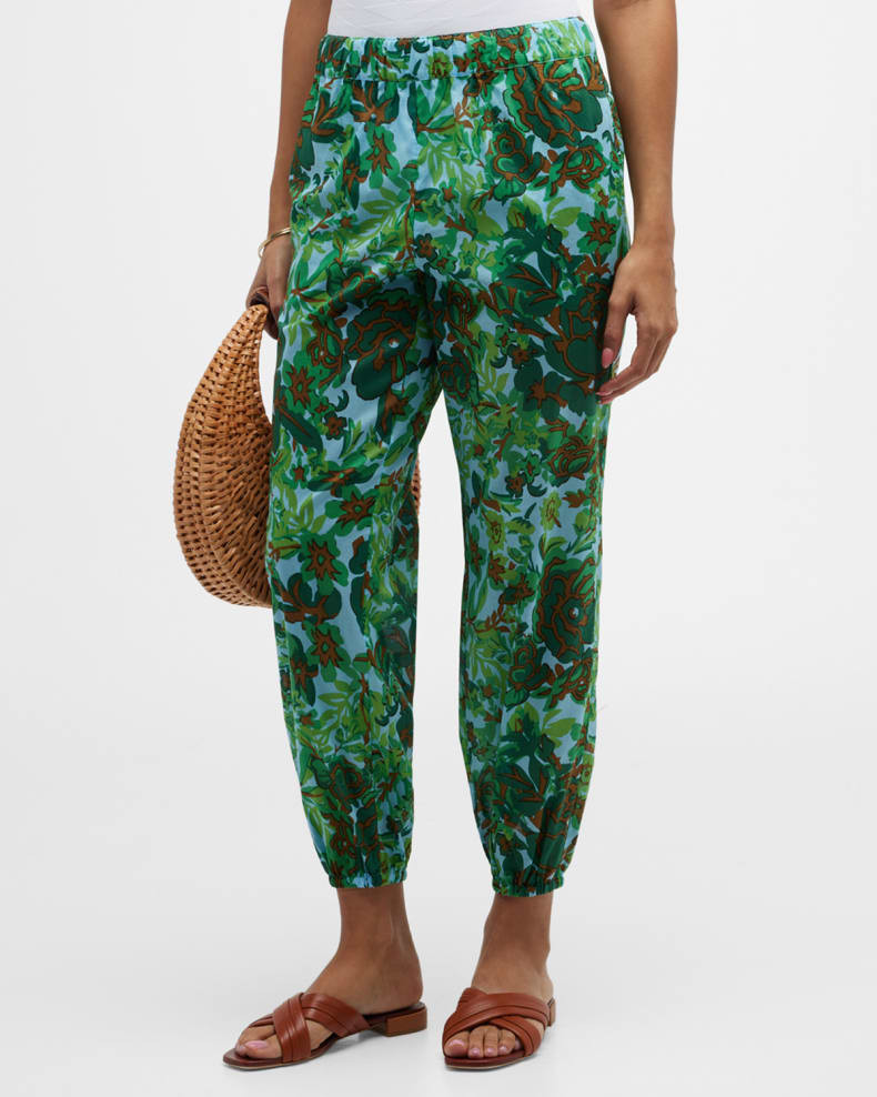 Tory Burch Printed Beach Pants | Neiman Marcus
