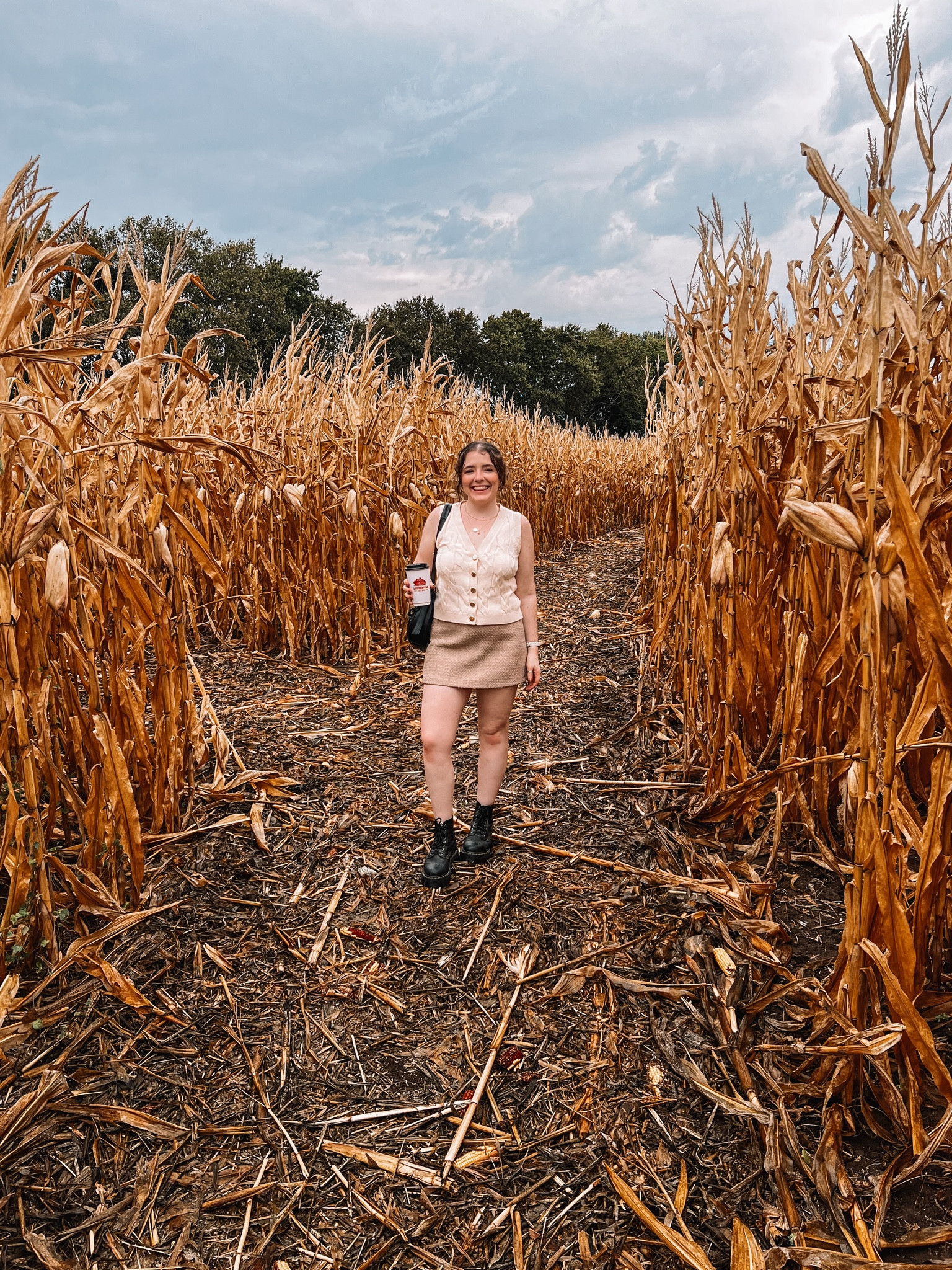 Fall outfit perfect for a coffee shop day or Apple picking and a corn maze!

- top: wearing a small
- skirt: wearing a small
- boots: size down one whole size 

#target #drmartens #abercrombie

#LTKSeasonal #LTKFindsUnder100 #LTKFindsUnder50