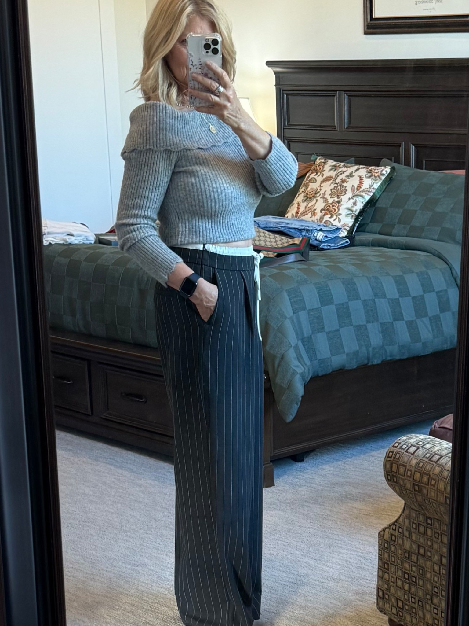 Limited sizes in pants but they usually restock. Such a cute look but still comfortable. 

#LTKOver40 #LTKFindsUnder50 #LTKStyleTip