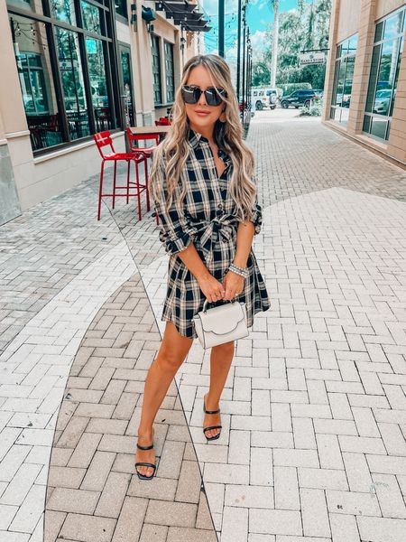 Stop looking for the perfect fall flannel dress bc 🙋🏼‍♀️🙋🏼‍♀️ I found it !!! Fits tts and love the front tie detail on the dress too — could be perfect work wear as you can dress it up or down. 

Save 15% off your order over $65 with code Ilda15 

#LTKSeasonal #LTKstyletip #LTKshoecrush
