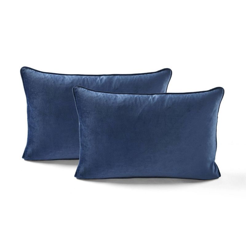 2pk Oversize Solid Soft Velvet Family-Friendly Pillow Covers - Lush Décor | Target
