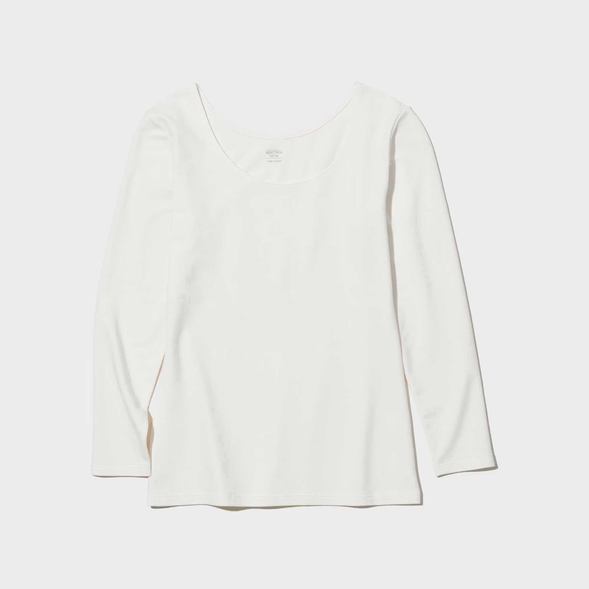 HEATTECH Cotton Scoop Neck Long-Sleeve T-Shirt (Extra Warm) | UNIQLO (US)