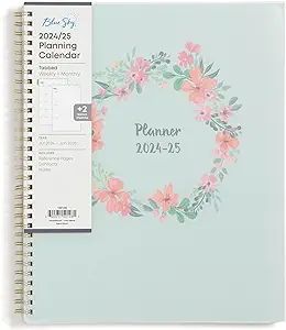 Blue Sky 2024-2025 Academic Year Weekly and Monthly Planner, 8.5" x 11", Frosted Flexible Cover, ... | Amazon (US)