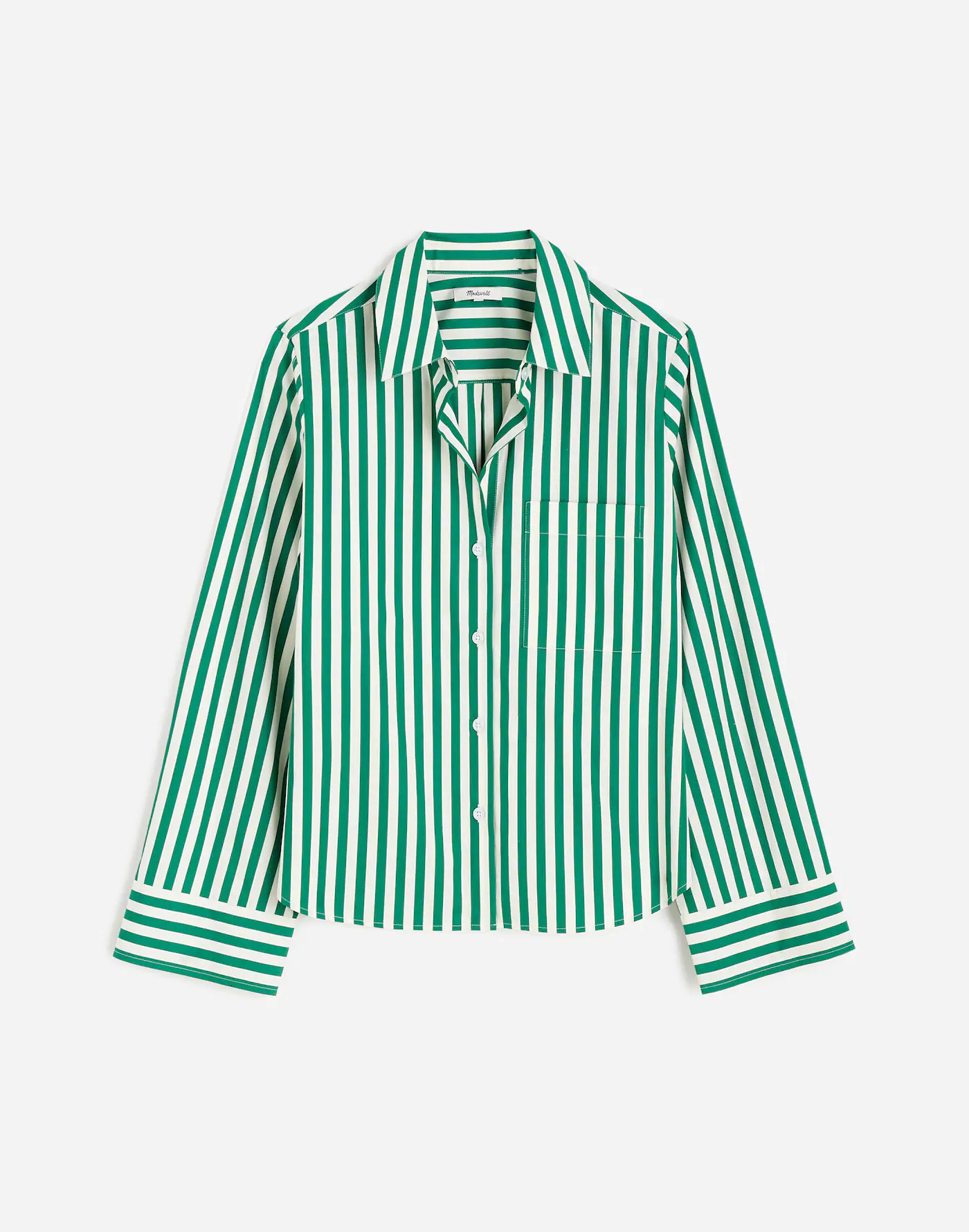 Plus Poplin Easy Y-Neck Button-Up Shirt | Madewell | Madewell