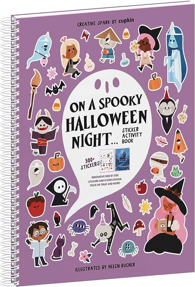 CUPKIN Halloween Sticker Books for Kids 3-5 Spooky Halloween Crafts for Kids (500+ Cute Halloween... | Amazon (US)