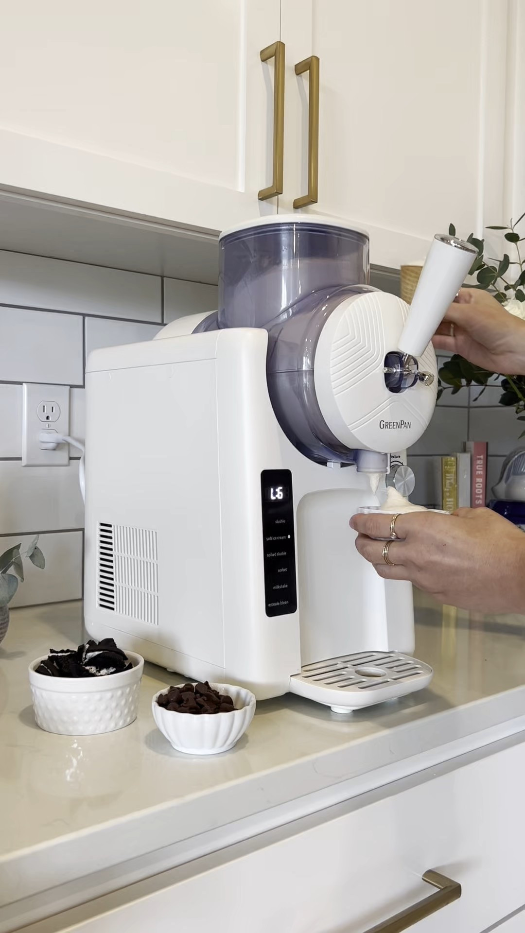 This ice cream maker from GreenPan is AMAZING! And instant. Make fresh ice cream, smoothies and more quickly and on demand with this PFAS free machine.

#LTKHome #LTKParties #LTKFamily