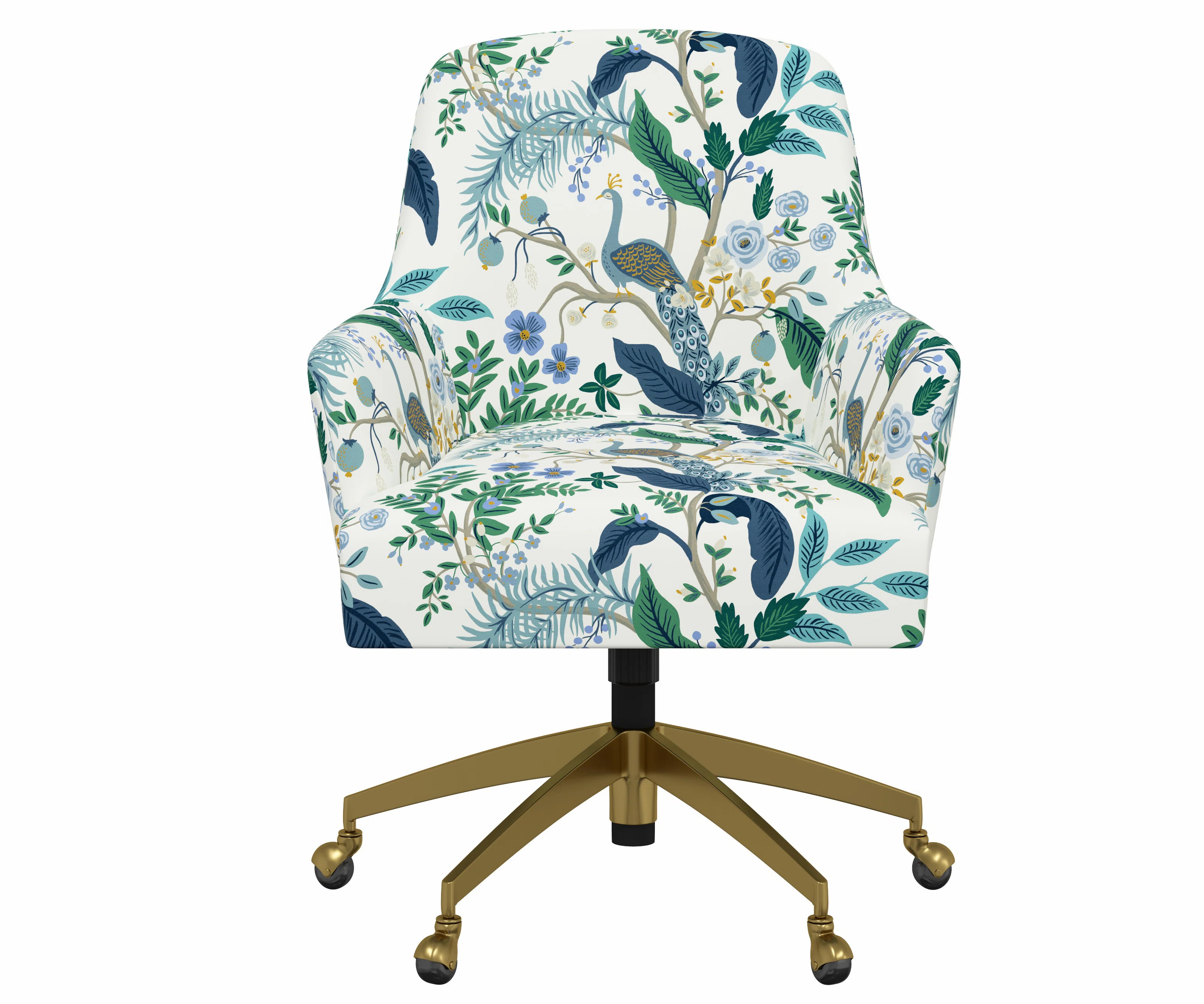 Yvette Office Chair With Gold Base | Wayfair North America