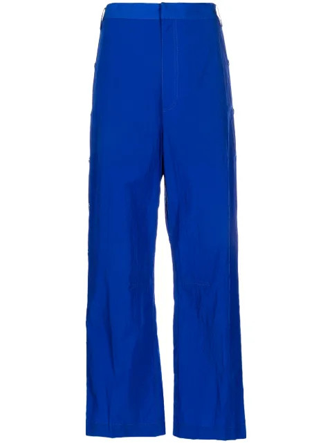 cropped parachute trousers | Farfetch (AU)