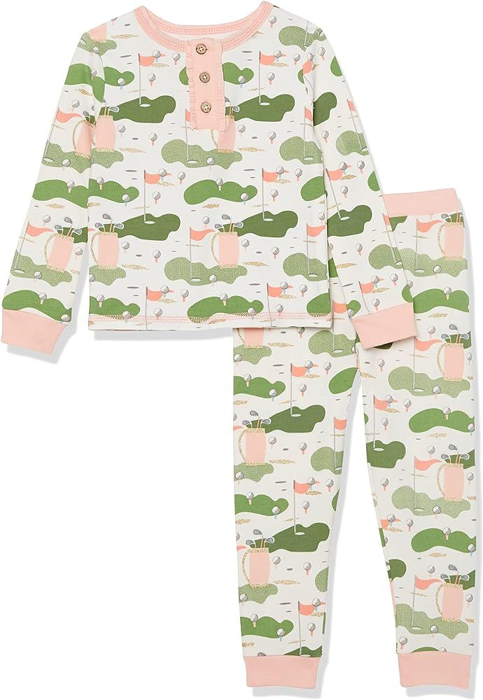 Mud Pie Baby Toddler Girl Sports Pajama Set | Amazon (US)