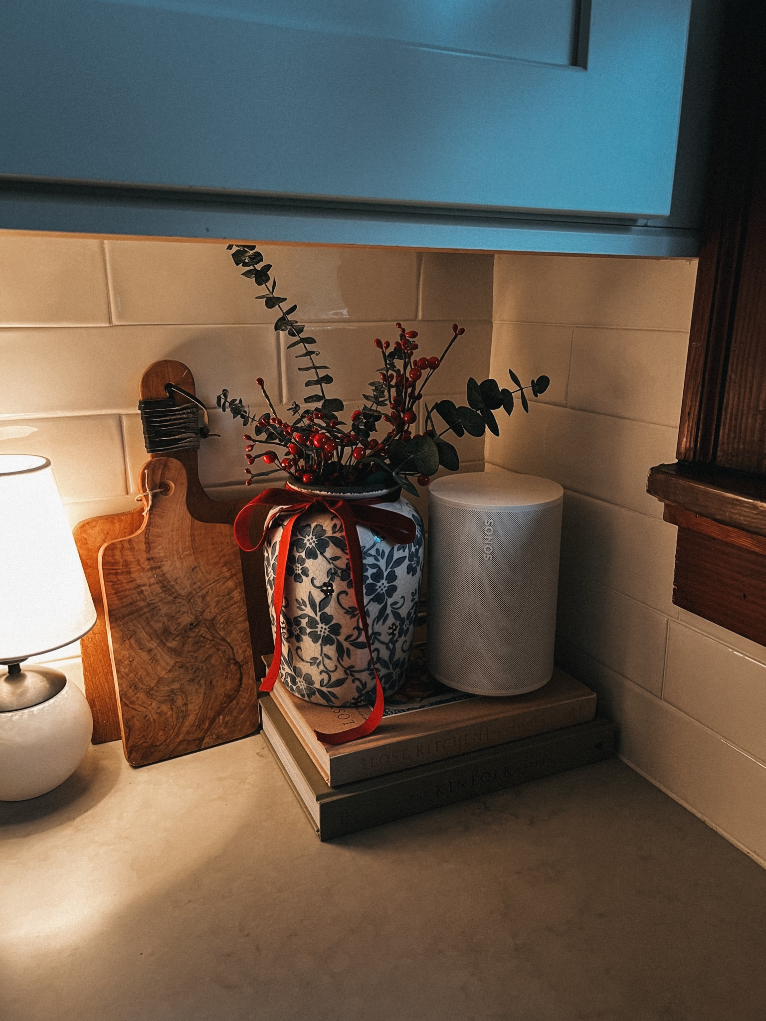 Added a red bow and some red berry stems to make it feel like Christmas in my kitchen 🎄✨

Christmas decorations 

#LTKHome #LTKHoliday #LTKStyleTip