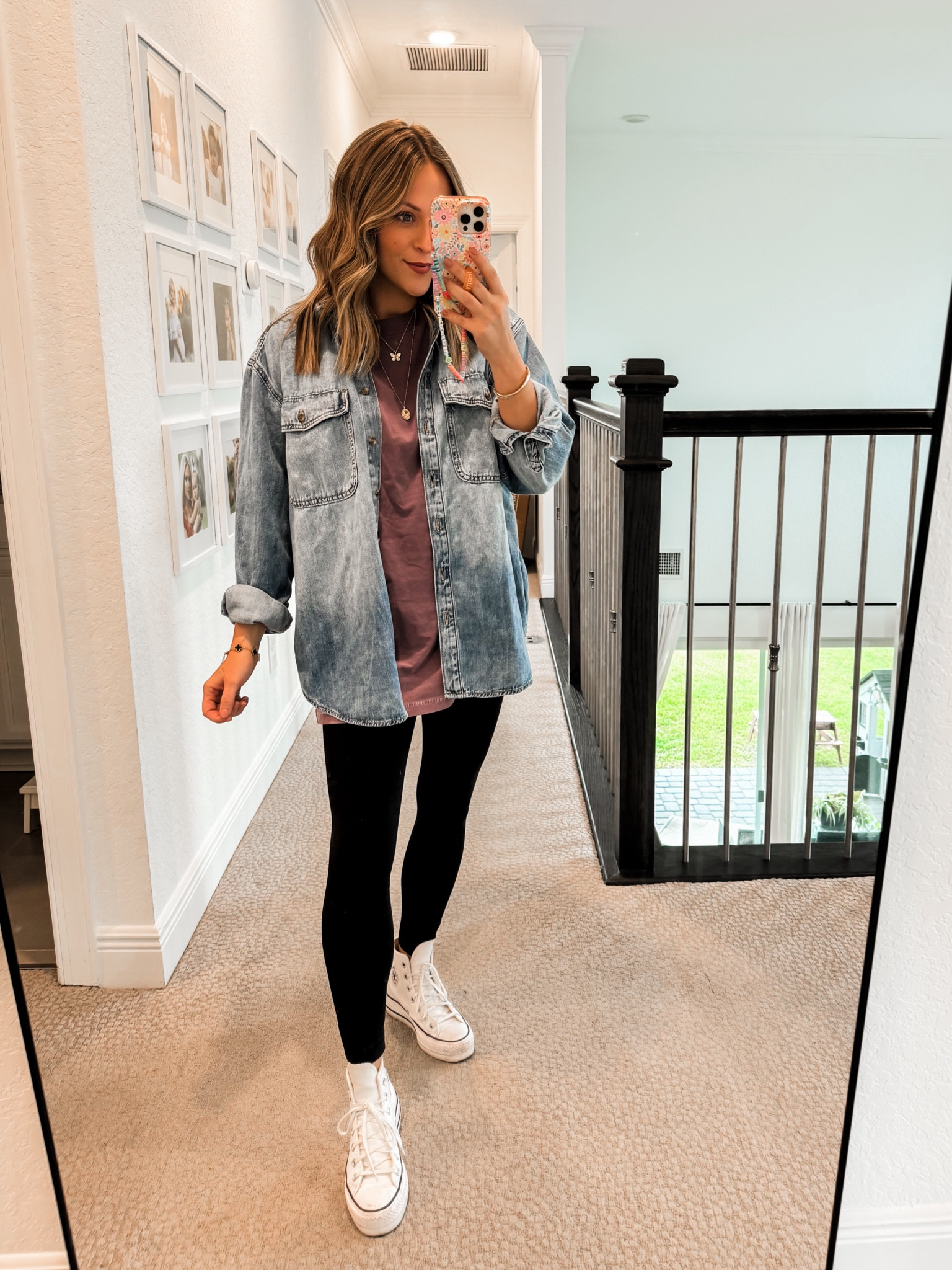 I can’t get enough of this oversized Walmart tee! Only $8

Wearing size medium in tee
Size small in leggings 
Size small in jacket 

#LTKSeasonal #LTKStyleTip