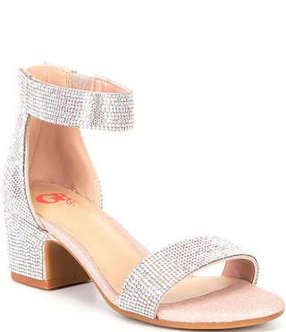 Girls' Roniiee Rhinestone Ankle Strap Dress Sandals (Youth) | Dillard's
