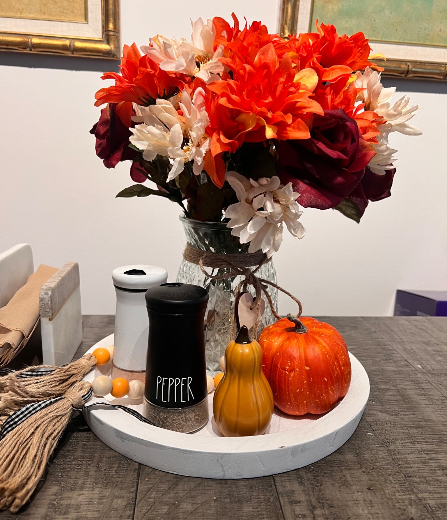 Fall kitchen decor. Dining table fall decor. 

#LTKSeasonal #LTKHalloween #LTKSaleAlert