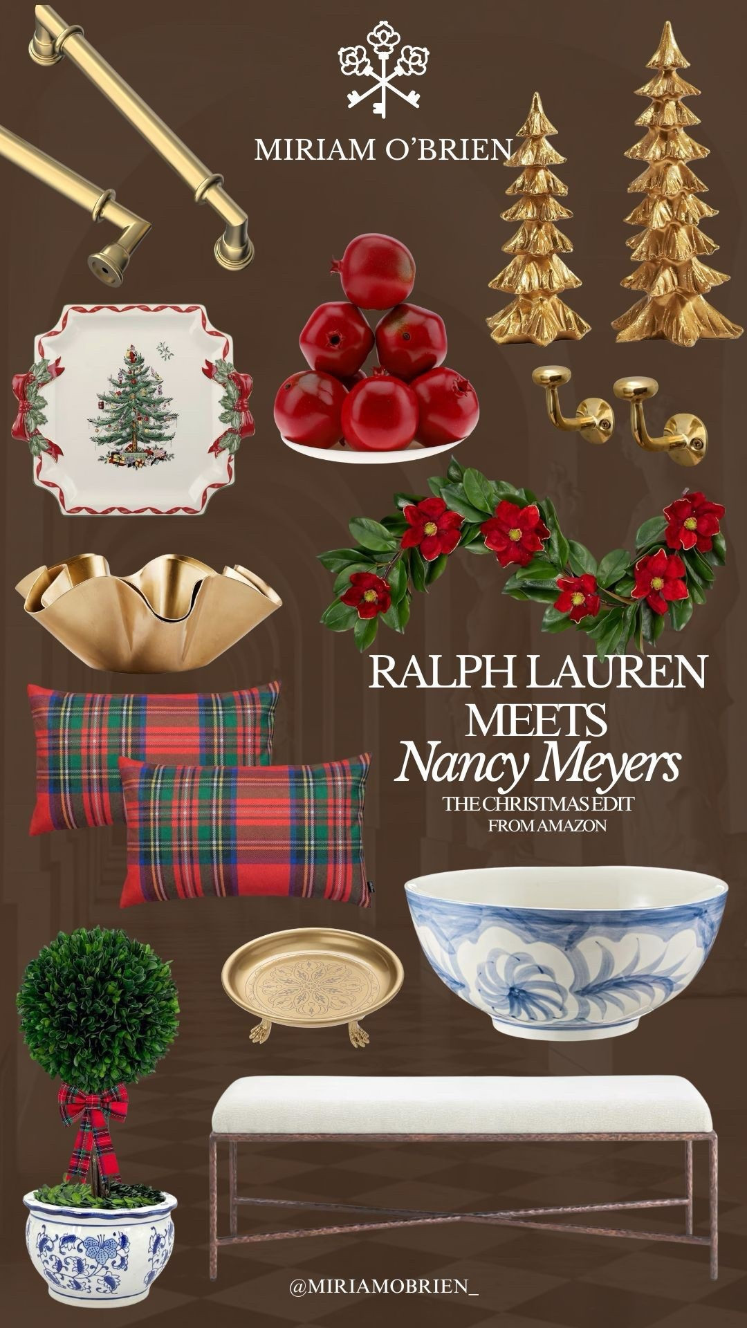 Check out my Ralph Lauren x Nancy Meyers Christmas Edit from Amazon! It's the perfect touch for your holiday decor.

Follow me at @miriamobrien_ on IG and TikTok! 

#AmazonHome #AmazonRLInspo #AmazonHomeDecor #AmazonTimelessFinds 

#LTKHoliday #LTKHome #LTKOver40