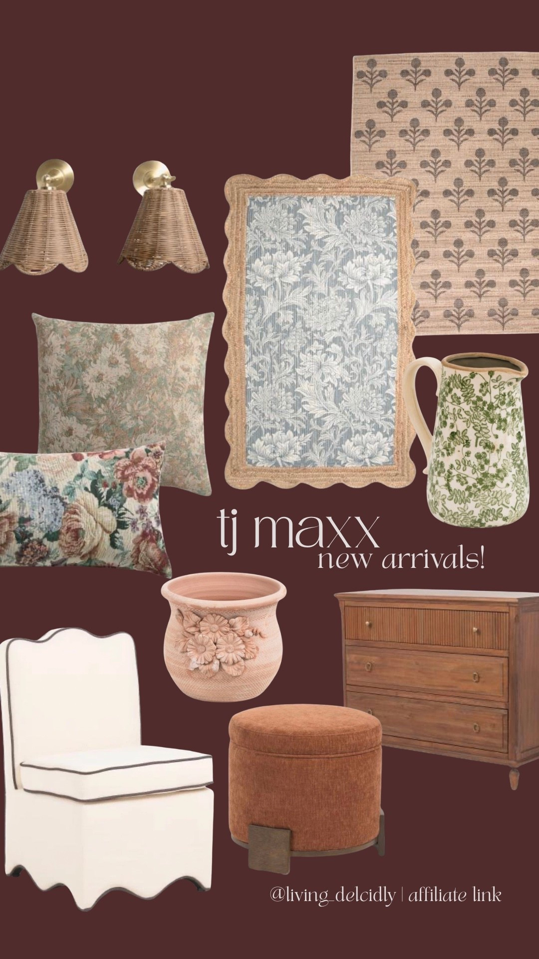 Oh kayyy TJ Maxx — coming through with the vintage inspired finds! 😍 The scalloped edge chair would be so pretty for a vanity!

#LTKHome