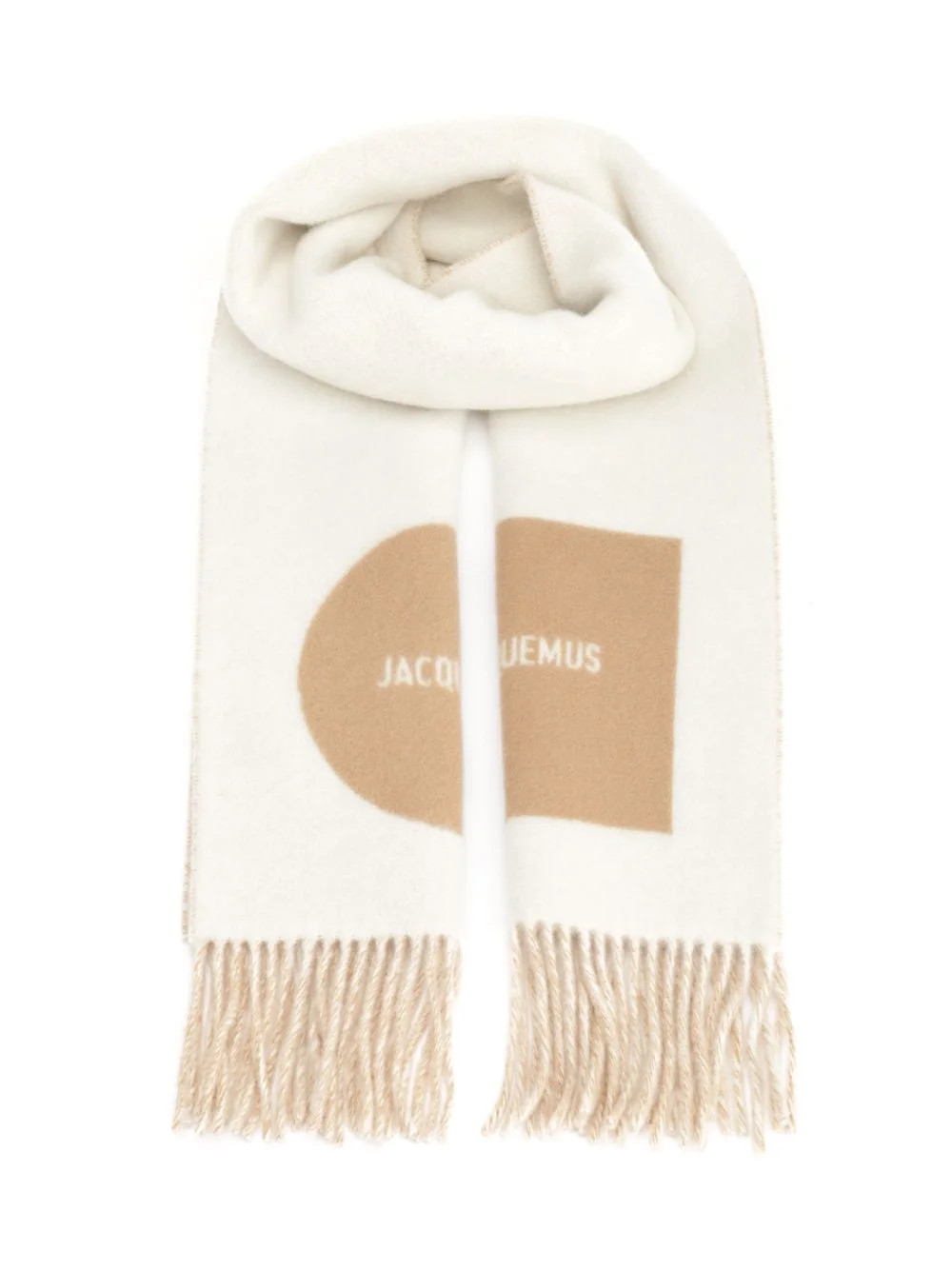 Jacquemus Logo Detailed Fringed Edge Scarf | Cettire Global