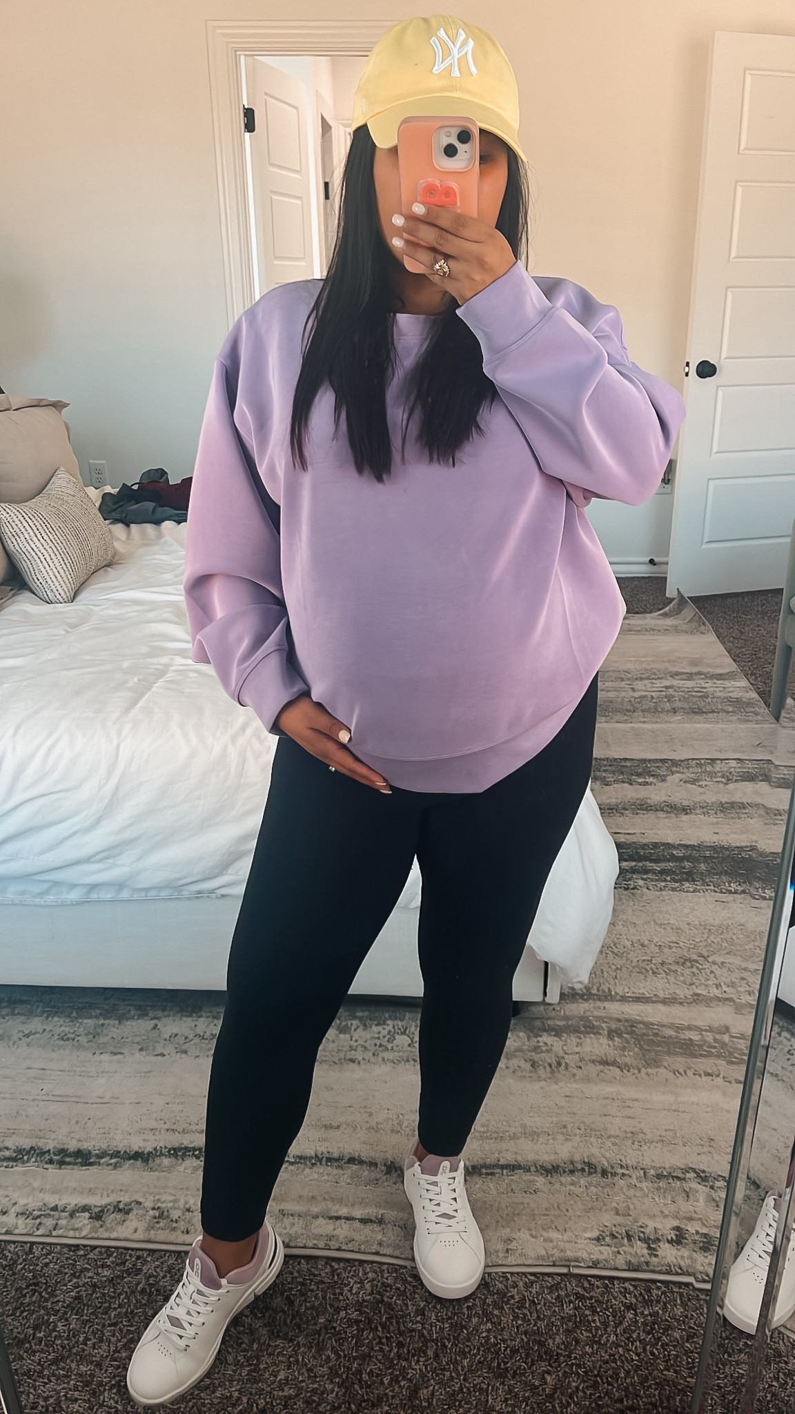 perfect baseball game or running errands outfit 💜💛 this top is also the perfect lulu dupe from Target! 

#LTKmidsize #LTKbump #LTKstyletip